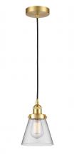 Innovations Lighting 616-1PH-SG-G62 - Cone - 1 Light - 6 inch - Satin Gold - Cord hung - Mini Pendant