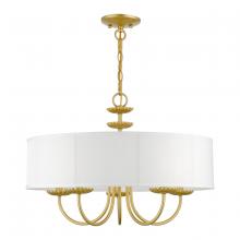 Livex Lighting 42985-33 - 5 Light Soft Gold Pendant Chandelier