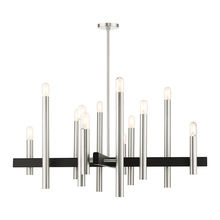 Livex Lighting 49999-91 - 12 Lt Brushed Nickel Chandelier