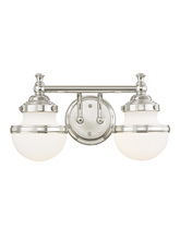 Livex Lighting 5712-05 - 2 Light Polished Chrome Bath Light