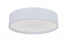 Abra Lighting 30026FM-MW-Snare - 14&#34; 3CCK Metal Cylinder and Frosted Glass Flushmount