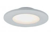 Abra Lighting 30039FM-WH-Button - 4.5&#34; Slim Disc Wet Location Flushmount with High Output Dimmable LED