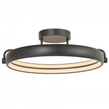 Abra Lighting 30083FM-MB-Rave - 18&#34; Dual LED Ring Flushmount