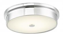 Abra Lighting 30097FM-CH-Spark - 12&#34; Opal Glass Flushmount