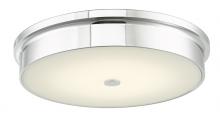 Abra Lighting 30098FM-CH-Spark - 15&#34; Opal Glass Flushmount