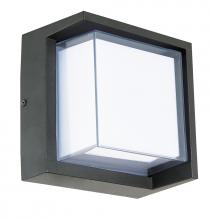 Abra Lighting 50024ODW-MB-Geo - Square Hooded Wet Location Wall Sconce