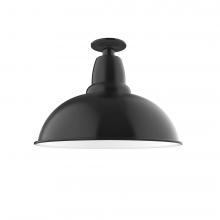 Montclair Light Works FMB108-41-L13 - 16&#34; Cafe LED Flush Mount Light in Black