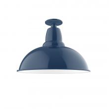 Montclair Light Works FMB108-50-L13 - 16&#34; Cafe LED Flush Mount Light in Navy