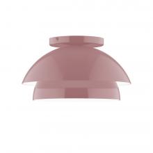 Montclair Light Works FMDX445-20-L10 - 10&#34; Nest LED Flush Mount, Mauve