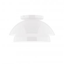 Montclair Light Works FMDX445-44-L10 - 10&#34; Nest LED Flush Mount, White