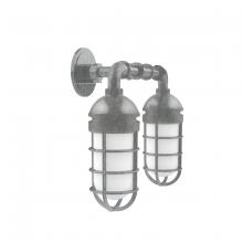 Montclair Light Works GNP050-49 - Vaportite 2-Light Straight Arm Wall Light