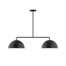 Montclair Light Works MSG432-41-L10 - 2-Light Axis Linear LED Pendant, Black