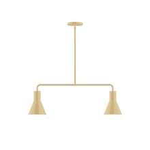 Montclair Light Works MSG436-17-L10 - 2-Light Axis Linear LED Pendant, Ivory