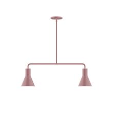 Montclair Light Works MSG436-20-L10 - 2-Light Axis Linear LED Pendant, Mauve