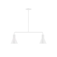 Montclair Light Works MSG436-44-L10 - 2-Light Axis Linear LED Pendant, White