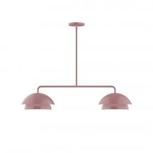 Montclair Light Works MSGX445-20-L10 - 2-Light Axis Linear LED Pendant, Mauve