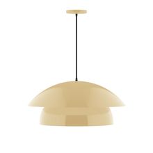 Montclair Light Works PEBX447-17-L13 - 24&#34; Nest LED Pendant, Ivory