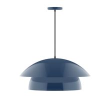 Montclair Light Works PEBX447-50-L13 - 24&#34; Nest LED Pendant, Navy