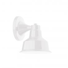 Montclair Light Works SCA180-44-L10 - 8&#34; Warehouse shade, wall mount sconce, White
