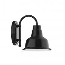 Montclair Light Works SCB180-41-L10 - 8&#34; Warehouse shade, wall mount sconce, Black