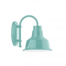 Montclair Light Works SCB180-48-L10 - 8&#34; Warehouse shade, wall mount sconce, Sea Green