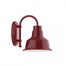 Montclair Light Works SCB180-55-L10 - 8&#34; Warehouse shade, wall mount sconce, Barn Red