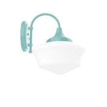 Montclair Light Works SCC021-48 - Schoolhouse 12" Wall Sconce in Sea Green