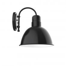 Montclair Light Works SCC116-41 - 12&#34; Deep Bowl shade, wall mount sconce, Black