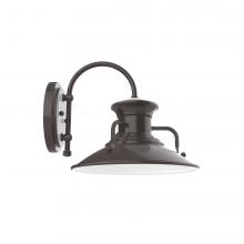 Montclair Light Works SCC142-51-L12 - 12" Homestead shade, wall mount sconce, Architectural Bronze