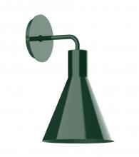 Montclair Light Works SCJ416-42-L10 - J-Series LED Wall Sconce, Forest Green