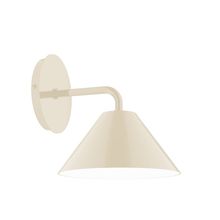 Montclair Light Works SCJ421-16-L10 - 8&#34; Axis Mini Cone LED Wall Sconce, Cream