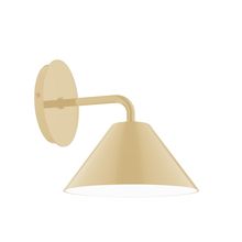 Montclair Light Works SCJ421-17-L10 - 8&#34; Axis Mini Cone LED Wall Sconce, Ivory