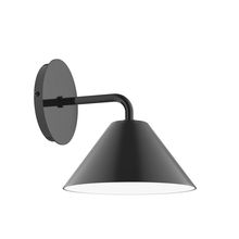 Montclair Light Works SCJ421-41-L10 - 8&#34; Axis Mini Cone LED Wall Sconce, Black