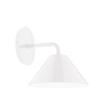 Montclair Light Works SCJ421-44-L10 - 8&#34; Axis Mini Cone LED Wall Sconce, White