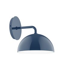 Montclair Light Works SCJ431-50-L10 - 8&#34; Axis Mini Dome LED Wall Sconce, Navy