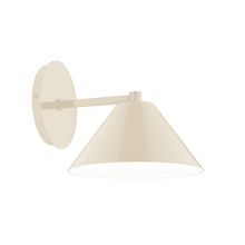 Montclair Light Works SCK421-16-L10 - 8&#34; Axis Mini Cone LED Wall Sconce, Cream