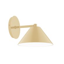 Montclair Light Works SCK421-17-L10 - 8&#34; Axis Mini Cone LED Wall Sconce, Ivory