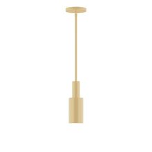 Montclair Light Works STGX450-17-L10 - 3.5&#34; Stack Mini Cylinder LED Stem Hung Pendant, Ivory