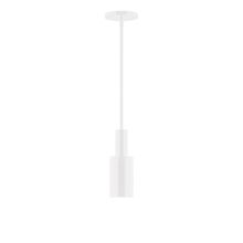 Montclair Light Works STGX450-44-L10 - 3.5&#34; Stack Mini Cylinder LED Stem Hung Pendant, White