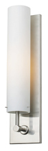 Stone Lighting WS237OPSNMB6 - Wall Sconce Regis 13"  Opal Satin Nickel Medium Base Incandescent 60W