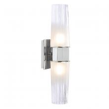 Norwell 9759-CH-CF - Icycle Double Wall Sconce - Chrome