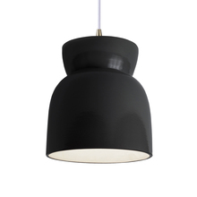  CER-6515-BLK-ABRS-RIGID-LED1-700 - Large Hourglass LED Pendant