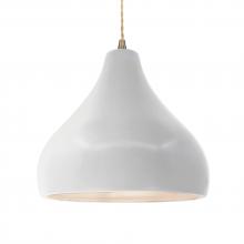 Justice Design Group CER-6565-BIS-ABRS-BEIG-TWST - Large Droplet 1-Light Pendant