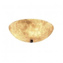 Justice Design Group CLD-9671-35-DBRZ - 18&#34; Semi-Flush Bowl w/ GU24-LED Lamping