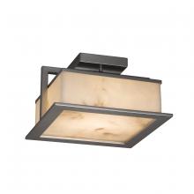 Justice Design Group FAL-7517W-NCKL - Laguna 12&#34; LED Outdoor Flush-Mount