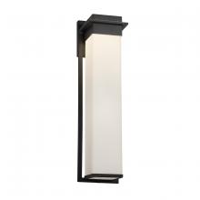 Justice Design Group FSN-7545W-OPAL-MBLK - Pacific 24&#34; LED Outdoor Wall Sconce
