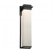 Justice Design Group FSN-7545W-WEVE-MBLK - Pacific 24&#34; LED Outdoor Wall Sconce