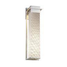 Justice Design Group FSN-7545W-WEVE-NCKL - Pacific 24&#34; LED Outdoor Wall Sconce