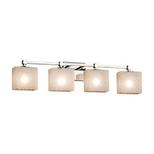  FSN-8424-55-WEVE-CROM - Tetra 4-Light Bath Bar