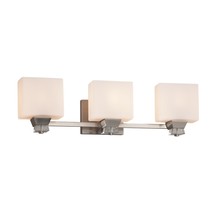 Justice Design Group FSN-8473-55-OPAL-NCKL - Ardent 3-Light Bath Bar